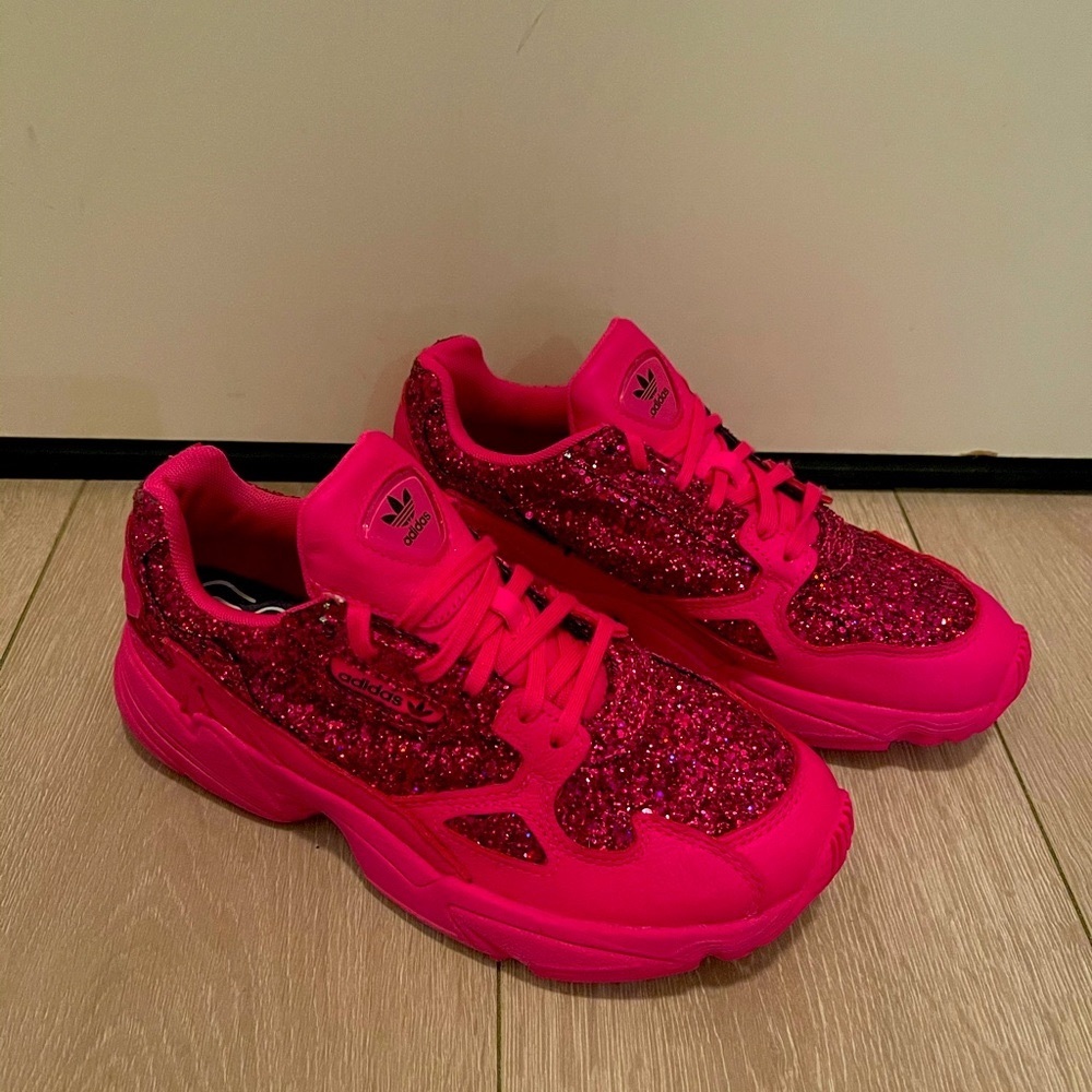 Pink adidas sneakers